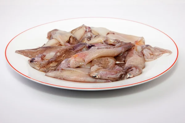 Pequeños calamares frescos — Foto de Stock