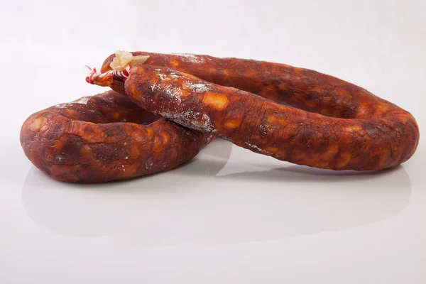 Red cured chorizos — Stock Photo, Image