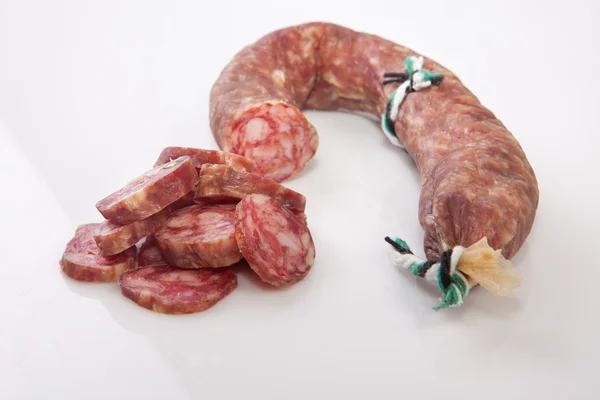 치료 매운 소시지 또는 salchichon — 스톡 사진