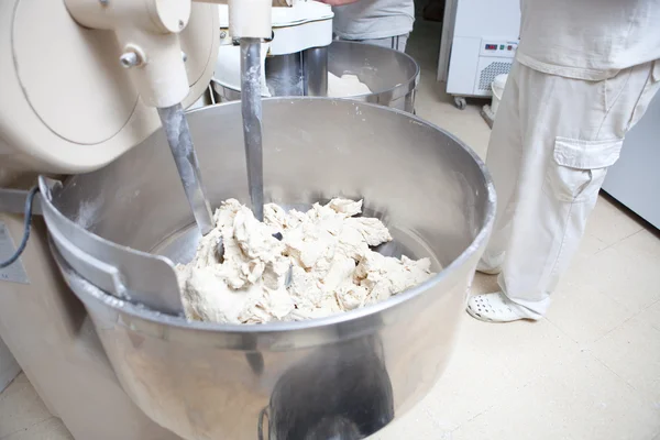 Kneading dough for bread — Stock Photo, Image