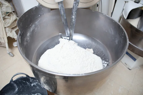 Kneading dough for bread — Stock Photo, Image