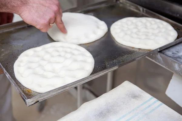 Gör olivolja pannkakor — Stockfoto