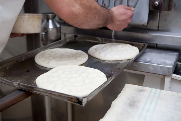 Gör olivolja pannkakor — Stockfoto