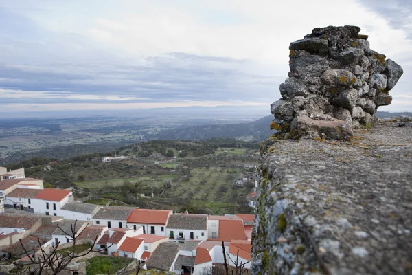 Venkovské město za úsvitu, Španělsko — Stock fotografie