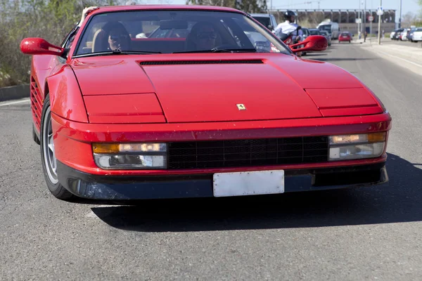 Ferrari Testarossa arrival — Stock Photo, Image