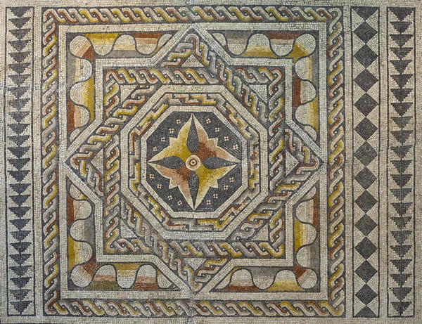 Geometric roman mosaic — Stock Photo, Image