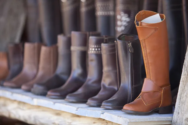 Botas de couro de Valverde del Camino — Fotografia de Stock