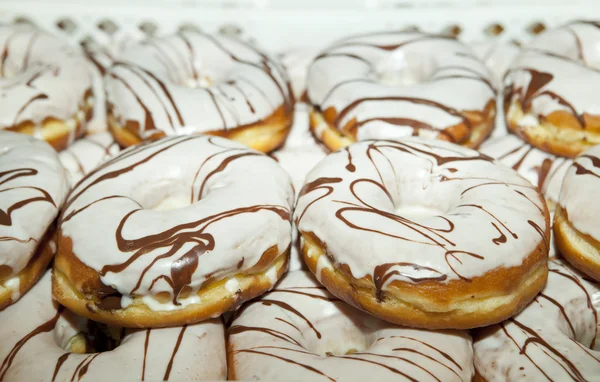 Witte Portugese donuts — Stockfoto
