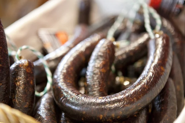 Iberian black pudding sausage — Stock Photo, Image