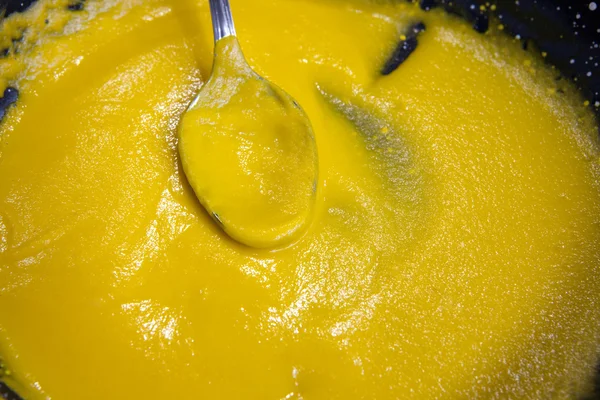 Yellowish carrot puree — Stock Photo, Image