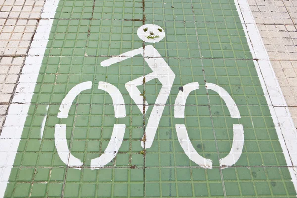 Śmieszne rowerzysta — Zdjęcie stockowe