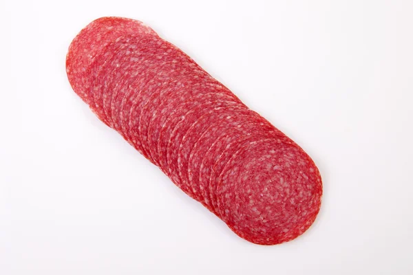 Salame affettato — Foto Stock