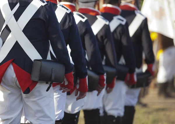 Ejército francés marchando — Foto de Stock