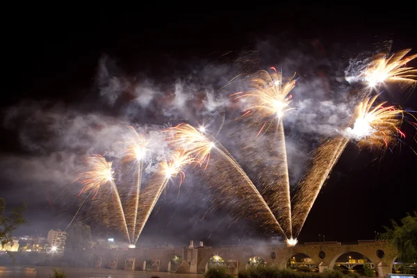 Puente de Palmas fireworks — Stock Fotó