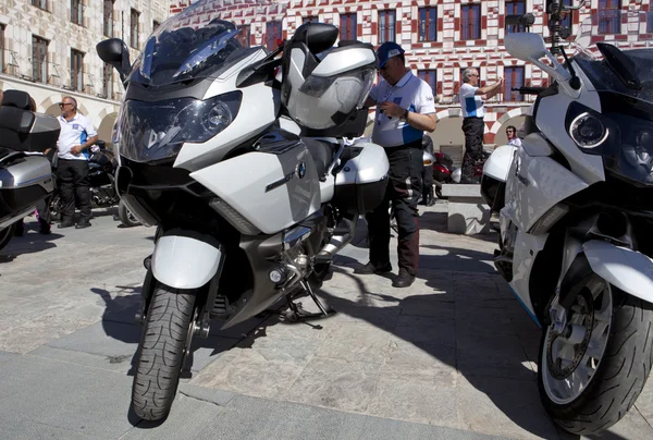 Meeting of motorbikes owners of BMW K 1600 — Stock Photo, Image