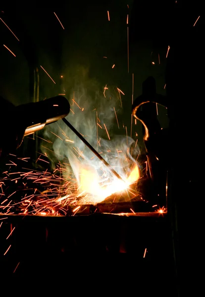 Luces de rayos de soldadura —  Fotos de Stock