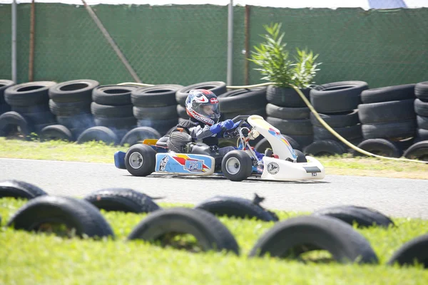 Motorcross kinderen fietsers — Stockfoto