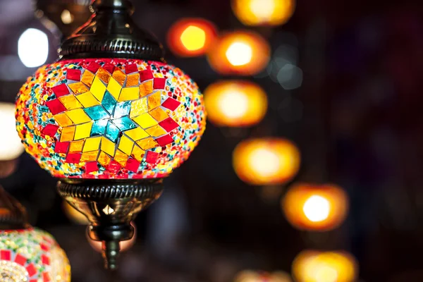 Mosaico lámparas colgantes — Foto de Stock