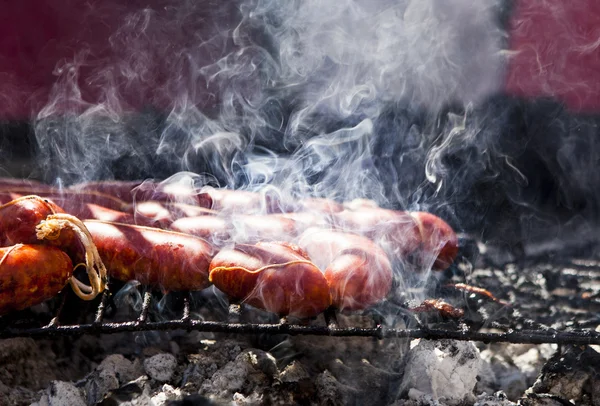 Chorizos barbacue — Stockfoto