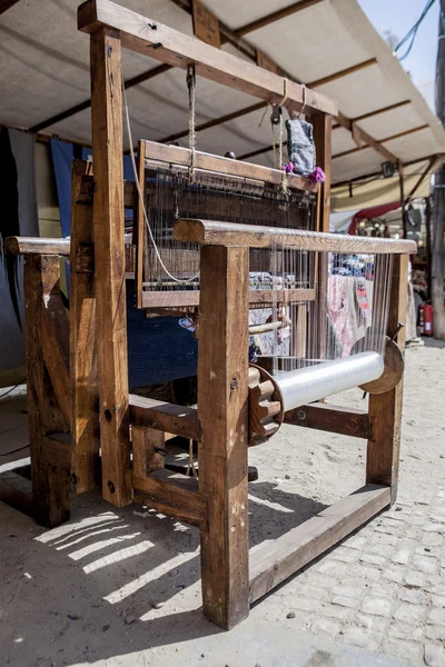 Telaio di tessitura in legno — Foto Stock