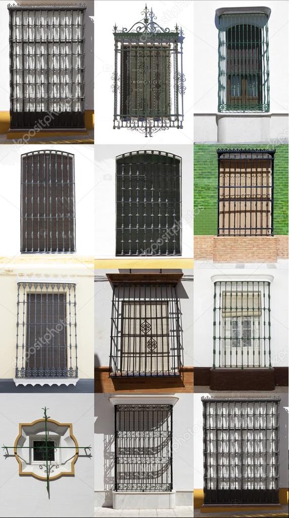 Andalusian wrought iron windows