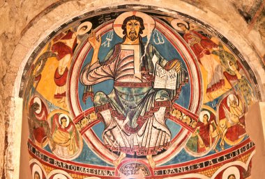 Pantocrator by the Master of Taull clipart