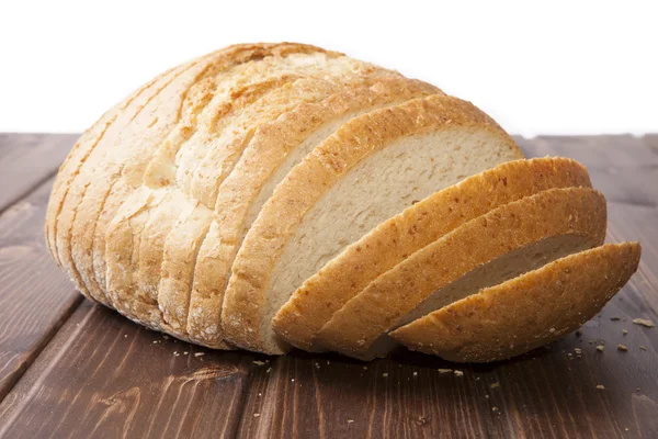 Bread roll in cuts — Stock Photo, Image