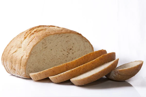 Bread roll in cuts — Stock Photo, Image