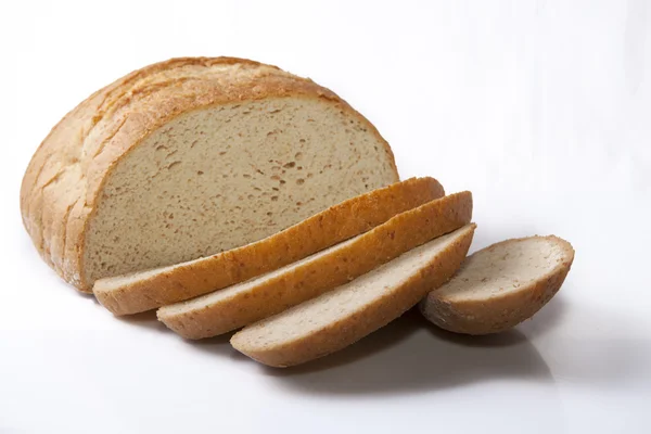 Bread roll in cuts — Stock Photo, Image