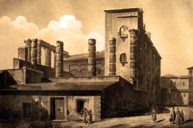 Diana Tapınağı 1820 yılında kazınmış