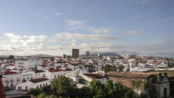 Templomos lovagok által épített Olivenza vár udvarán — Stock Fotó