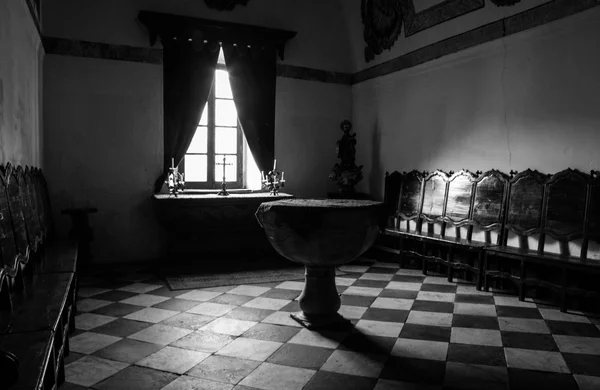 Baptismal font room, Olivenza, Spain — стоковое фото