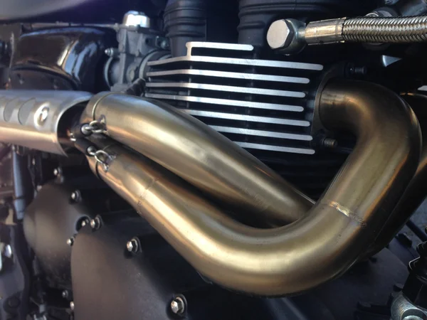 Moteur de moto brillant — Photo