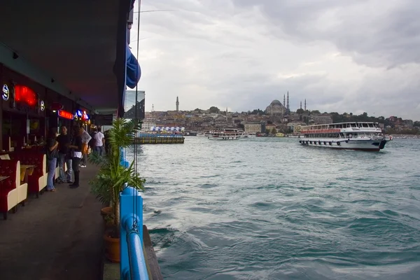 Galata restoranları, İstambul — Stok fotoğraf