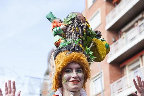 Badajoz Carnival 2016. Troupe parade — Stock Photo, Image