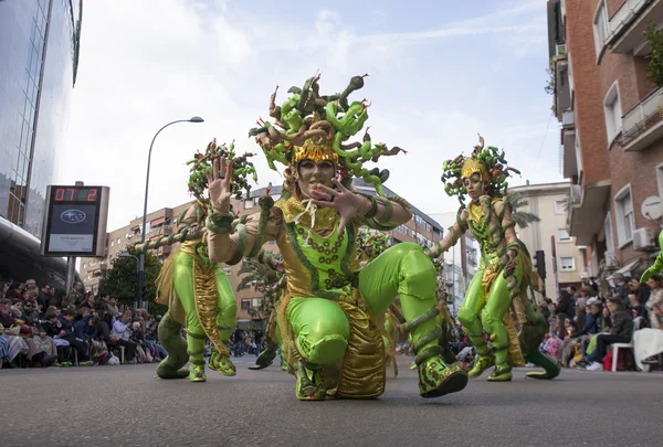 Καρναβάλι Badajoz 2016. Θίασος παρέλαση — Φωτογραφία Αρχείου