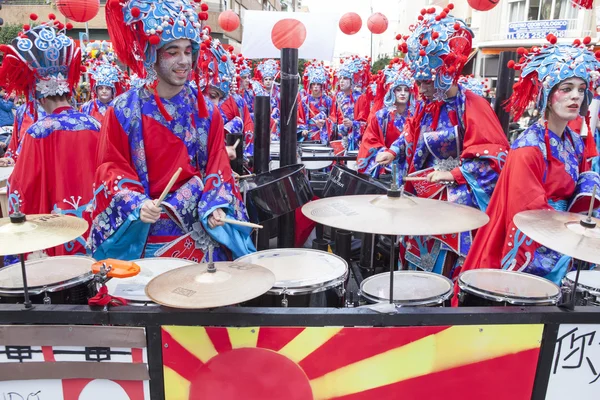 Badajoz karnaval 2016. Topluluğu geçit töreni — Stok fotoğraf