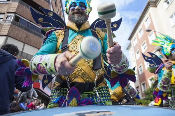 Badajoz Carnival 2016. Troupe parade — Stock Photo, Image