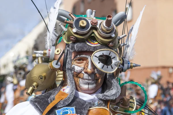 Carnevale di Badajoz 2016. Sfilata di troupe — Foto Stock