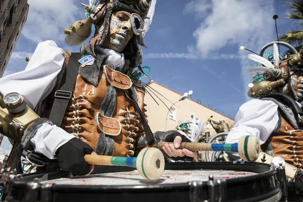 Carnaval de Badajoz 2016. Desfile de la troupe —  Fotos de Stock