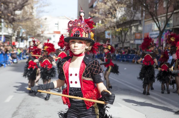 Καρναβάλι Badajoz 2016. Θίασος παρέλαση — Φωτογραφία Αρχείου