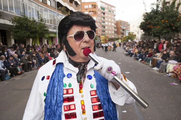 Badajoz Carnival 2016. Truppen parad — Stockfoto