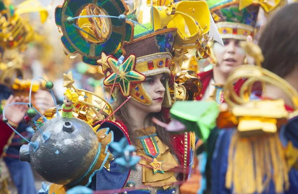 Carnaval de Badajoz 2016. Desfile de San Roque — Fotografia de Stock