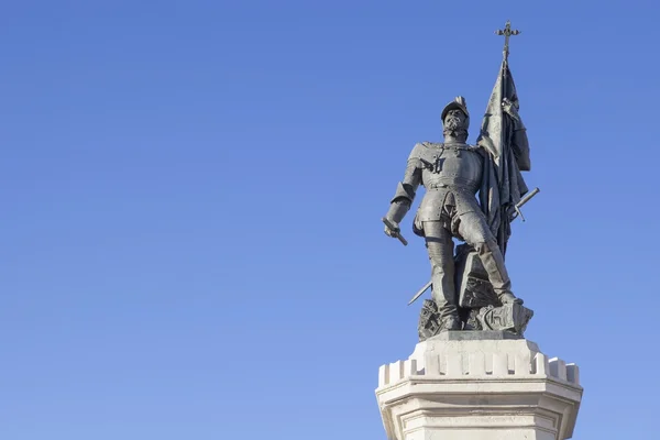 Standbeeld van Hernan Cortes, Medellin, Spanje — Stockfoto