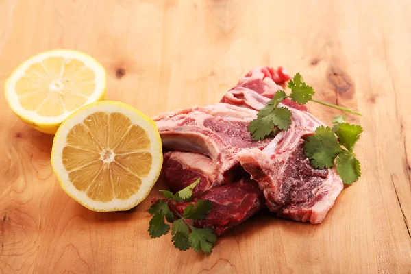 Carne em um piquenique — Fotografia de Stock