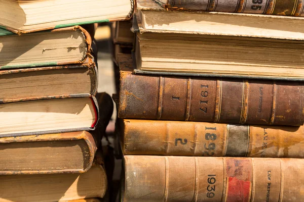 Stack Old Law Books — Stock Photo, Image