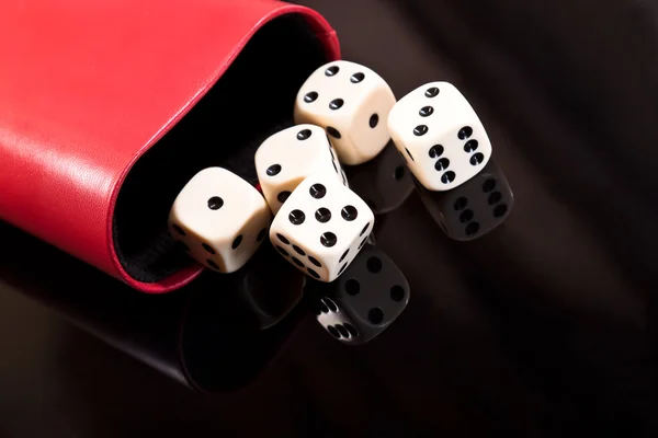 An exciting game of dice — Stock Photo, Image