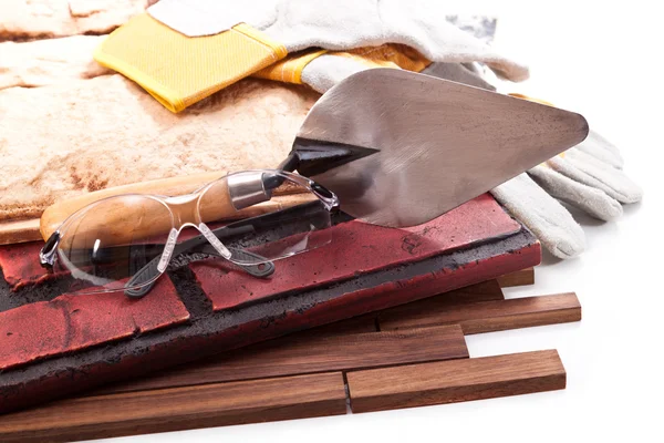 Tiles made of ceramic and wood — Stock Photo, Image