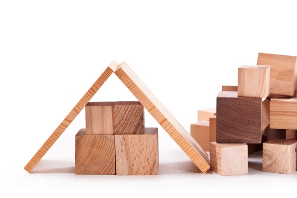 Wooden cubes — Stock Photo, Image