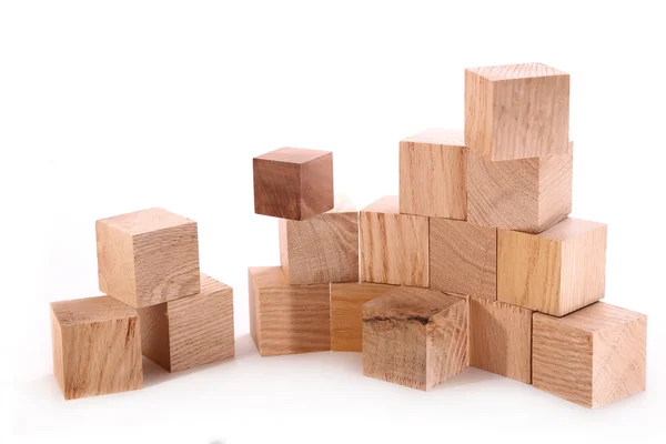Деревянные кубы — стоковое фото
